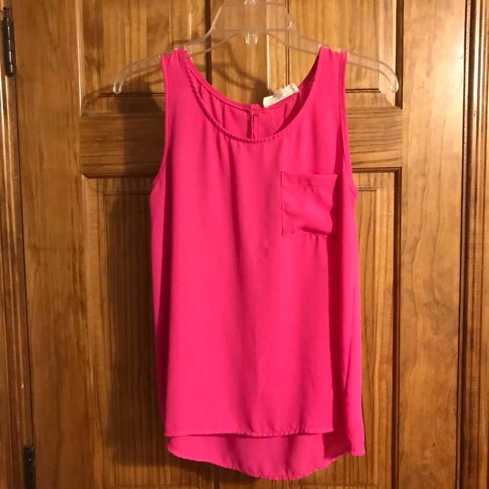 Sheer Pink Tank Top